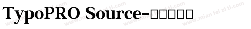 TypoPRO Source字体转换